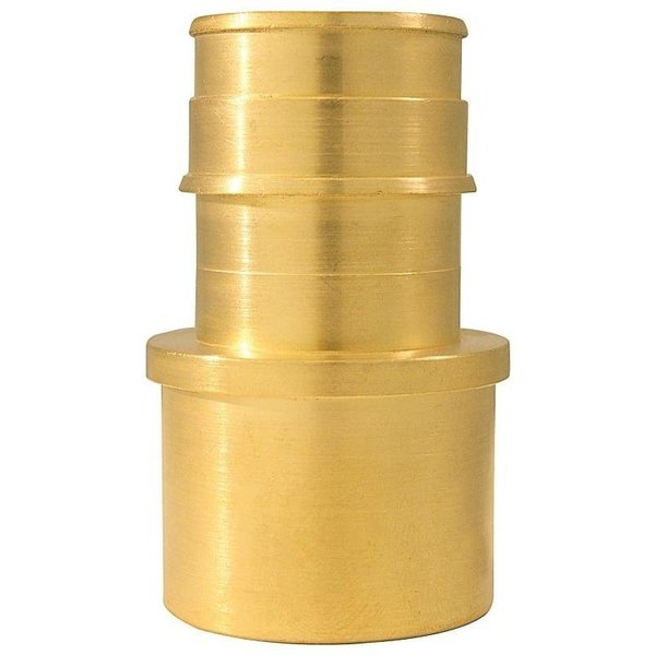 Apollo Valves ExpansionPEX Series Pipe Adapter, 1 in, Barb x Female Sweat, Brass, 200 psi Pressure EPXFSA11